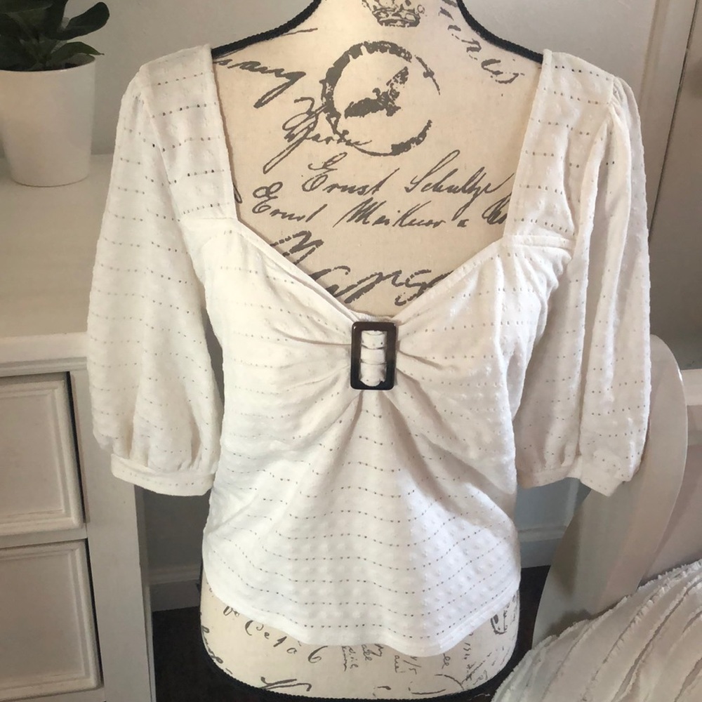 Sugar + Lips White Blouse